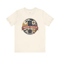 Traveler Gift T-Shirt — Passport, Snacks, Go — travel wanderer t-shirt design