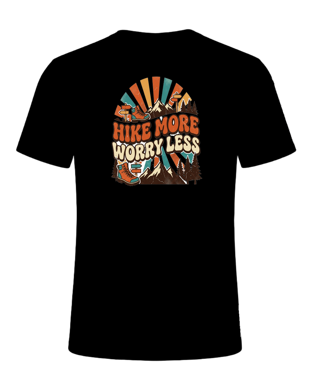 HIKE MORE WORRY LESS — Black