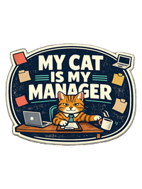 Funny Cat Mom T-Shirt — The Cat Runs This Household