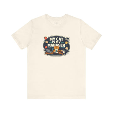 Funny Cat Mom T-Shirt — The Cat Runs This Household