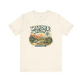 Slow Travel T-Shirt — Wander Slow, Find More — travel wanderer t-shirt design by Reggie