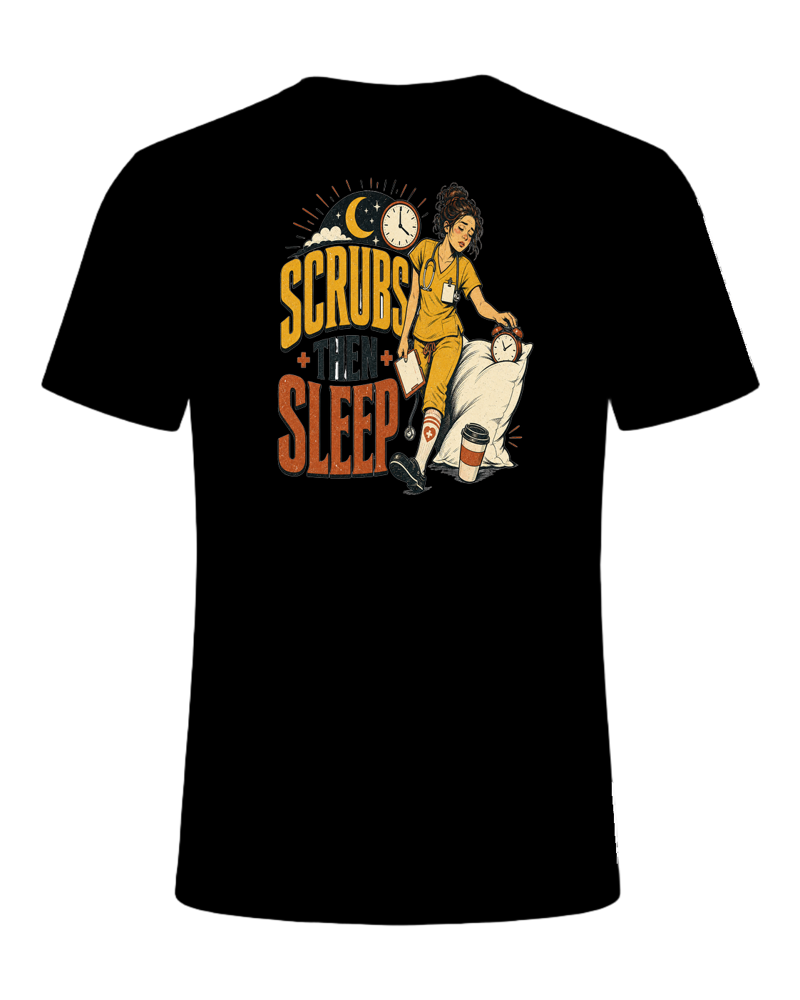 SCRUBS THEN SLEEP — Black