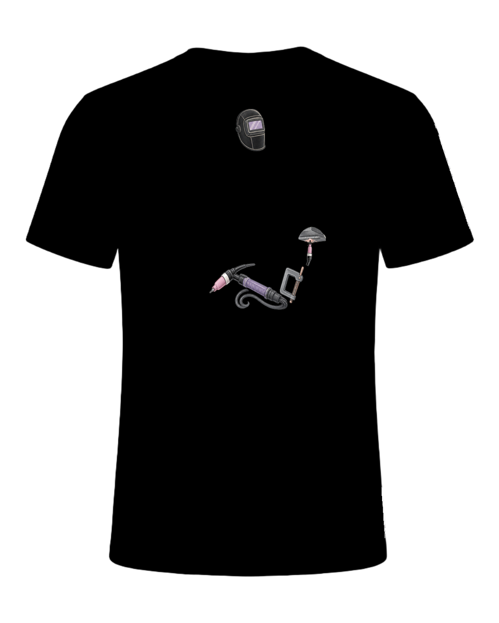 FLAT, HORIZONTAL, VERTICAL, OVERHEAD — Black