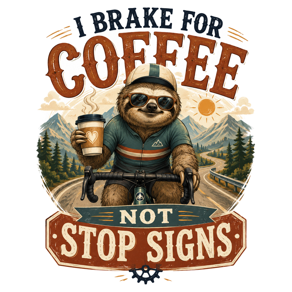 I BRAKE FOR COFFEE NOT STOP SIGNS