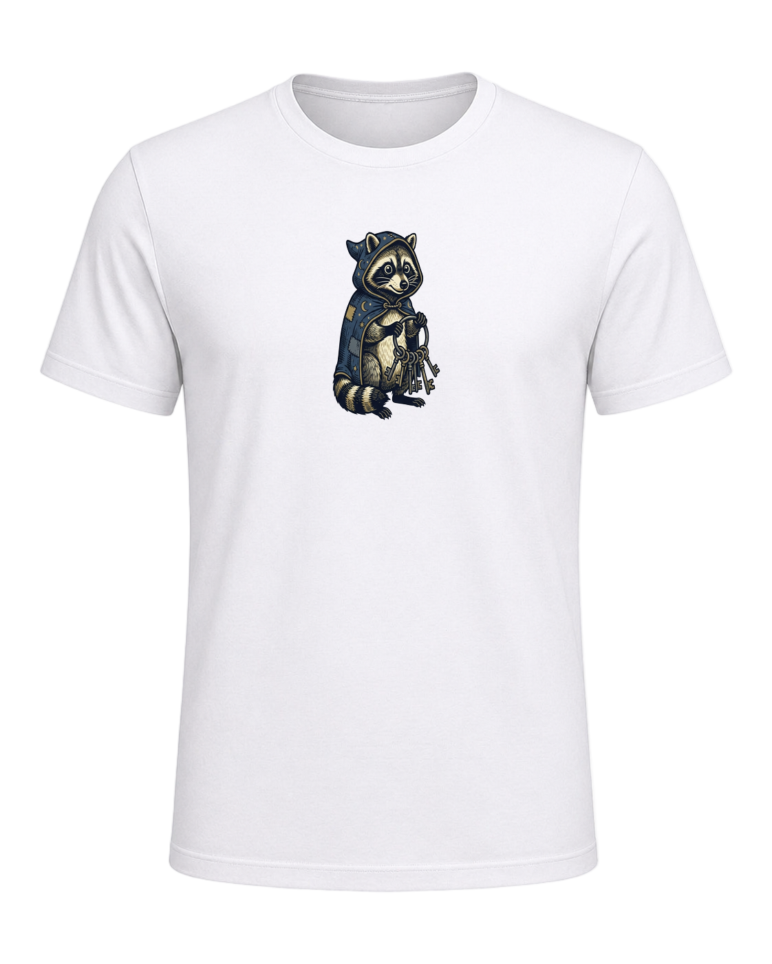 Raccoon Wizard Energy — White