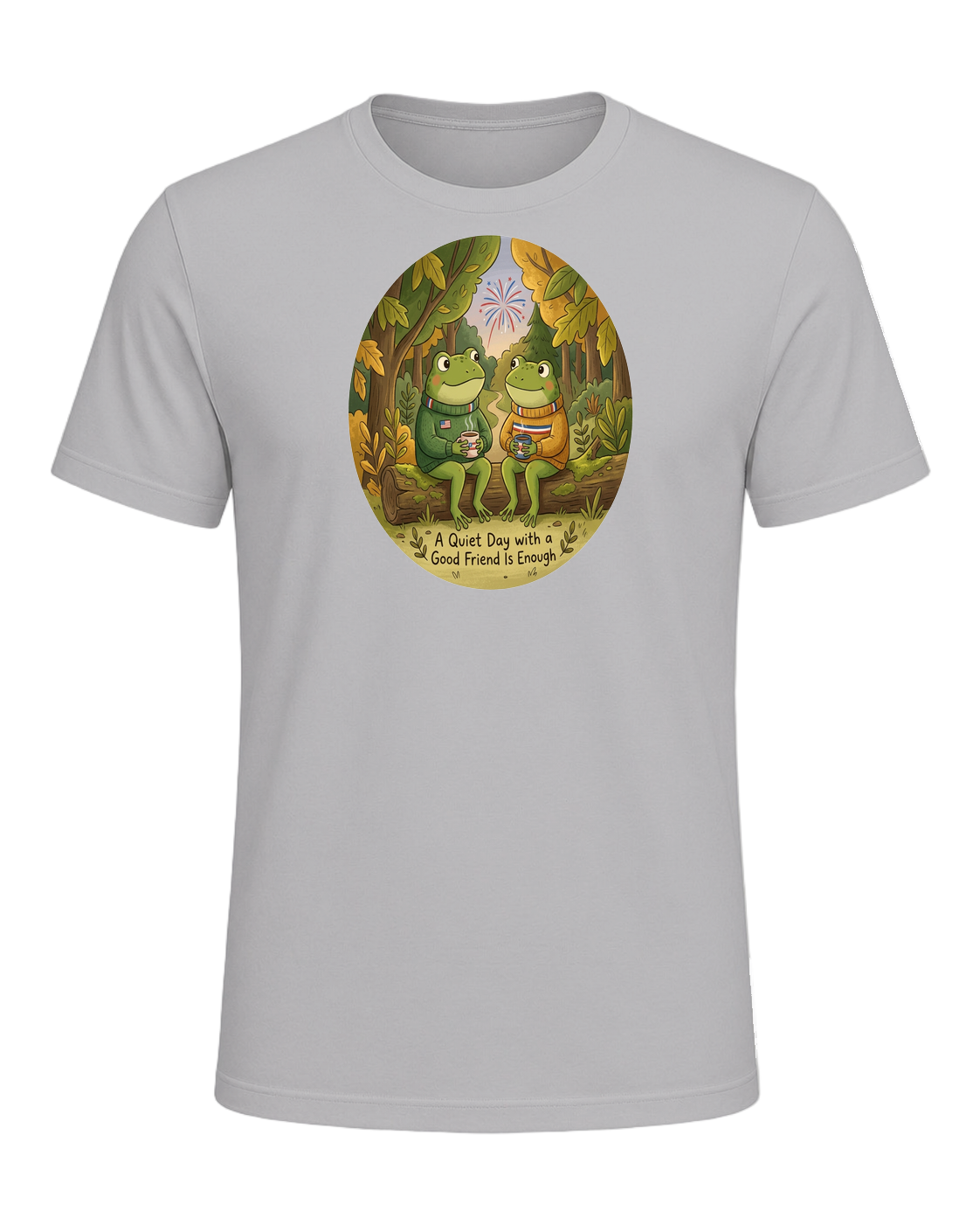 Cozy Frog Friends — Athletic Heather