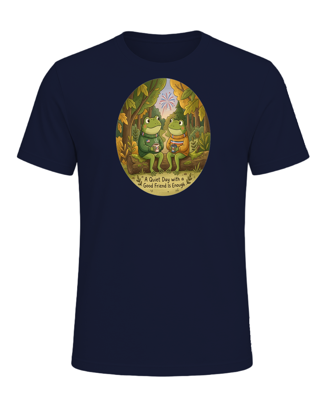 Cozy Frog Friends — Navy