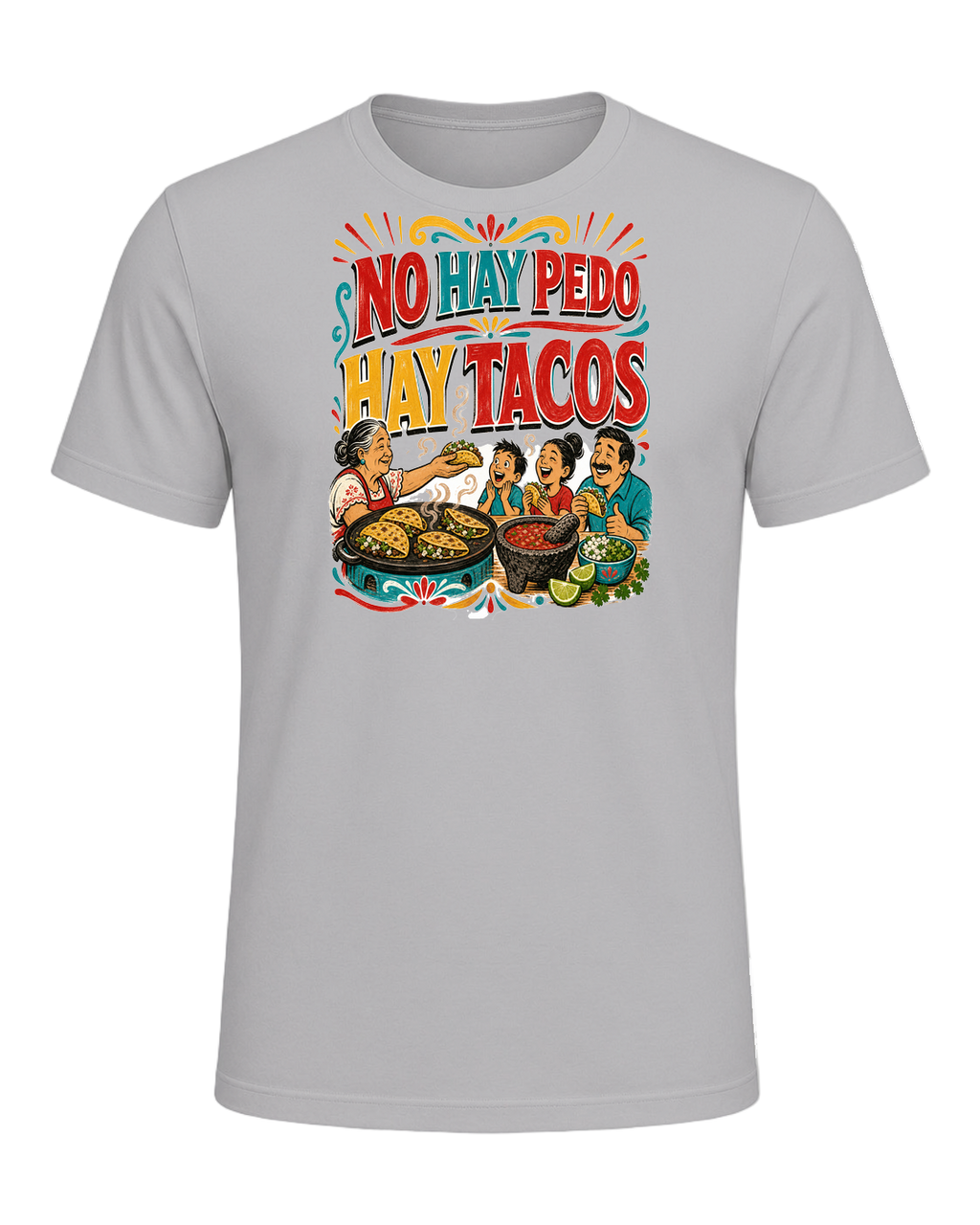 NO HAY PEDO HAY TACOS — Athletic Heather