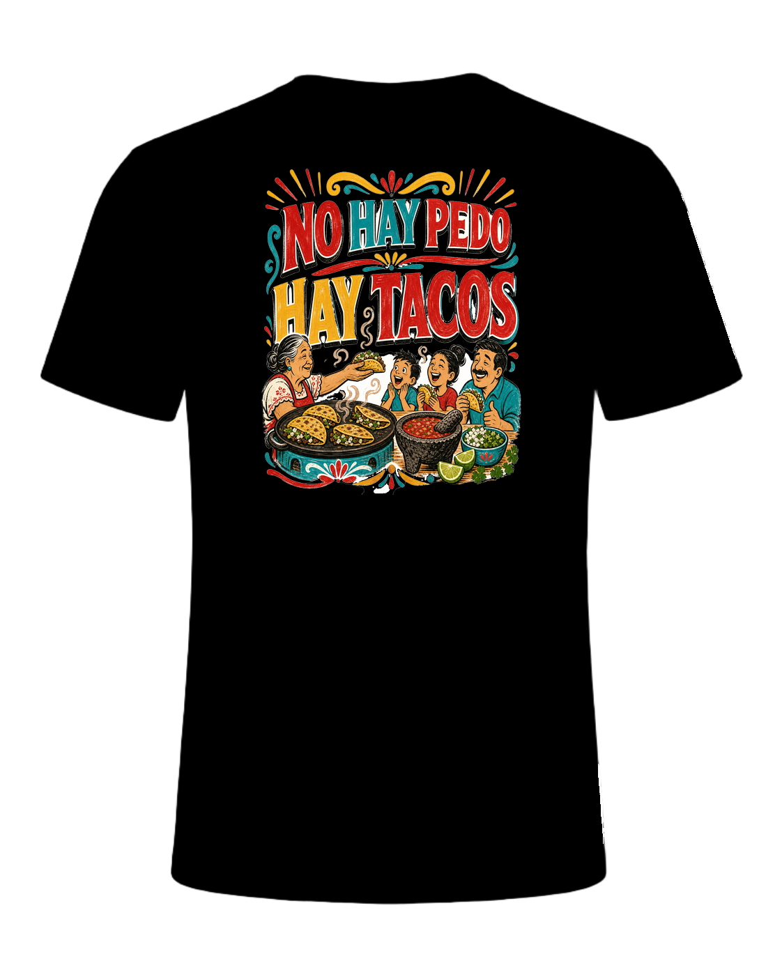 NO HAY PEDO HAY TACOS — Black