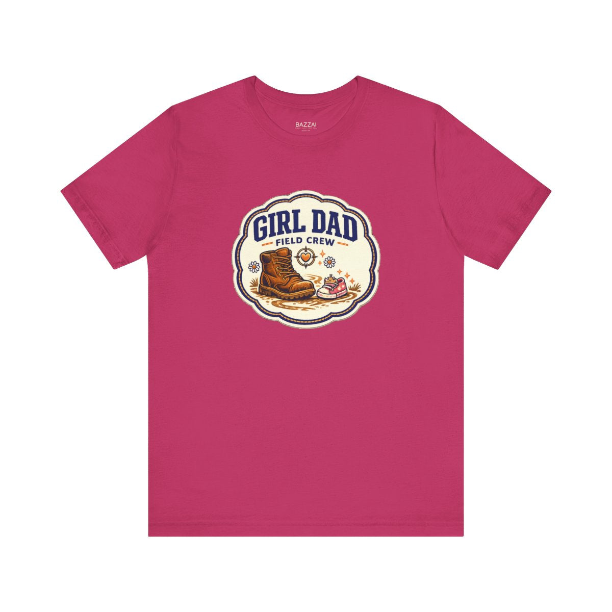Girl Dad Gift T-Shirt — Girl Dad Field Crew — girl dad t-shirt design by Margaux