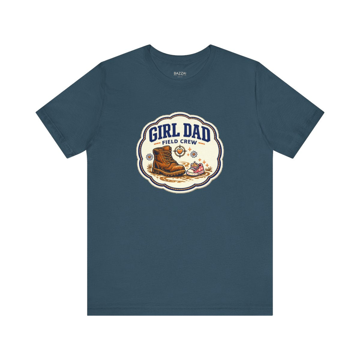 Girl Dad Gift T-Shirt — Girl Dad Field Crew — girl dad t-shirt design by Margaux