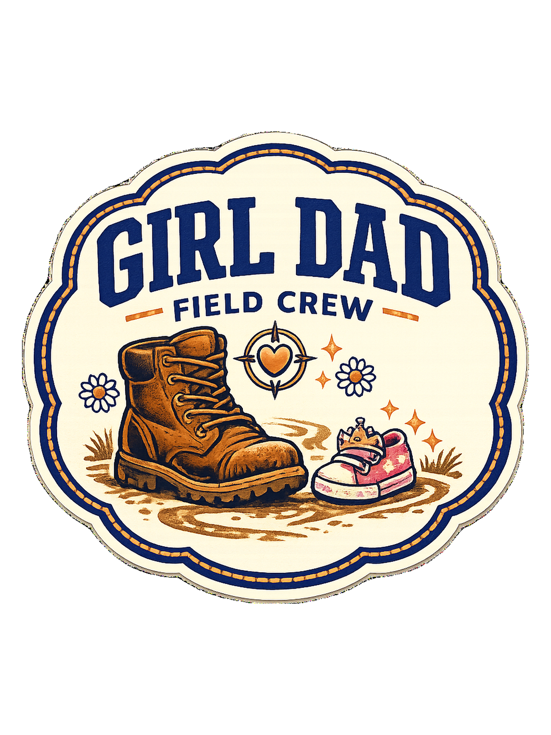 Girl Dad Field Crew Tee
