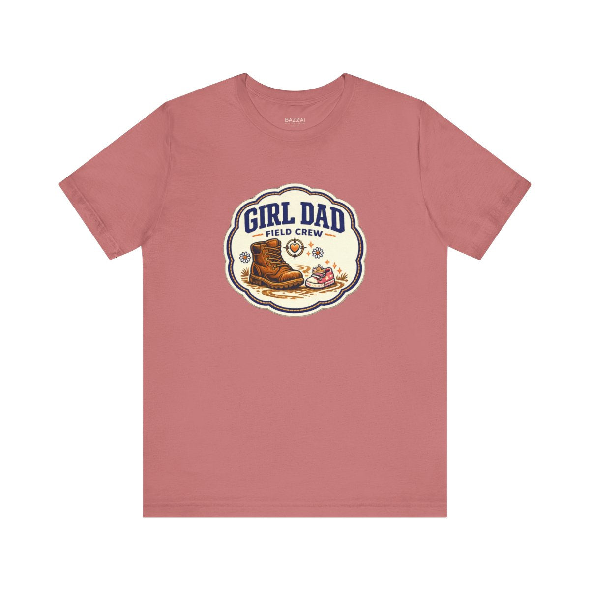 Girl Dad Gift T-Shirt — Girl Dad Field Crew — girl dad t-shirt design by Margaux
