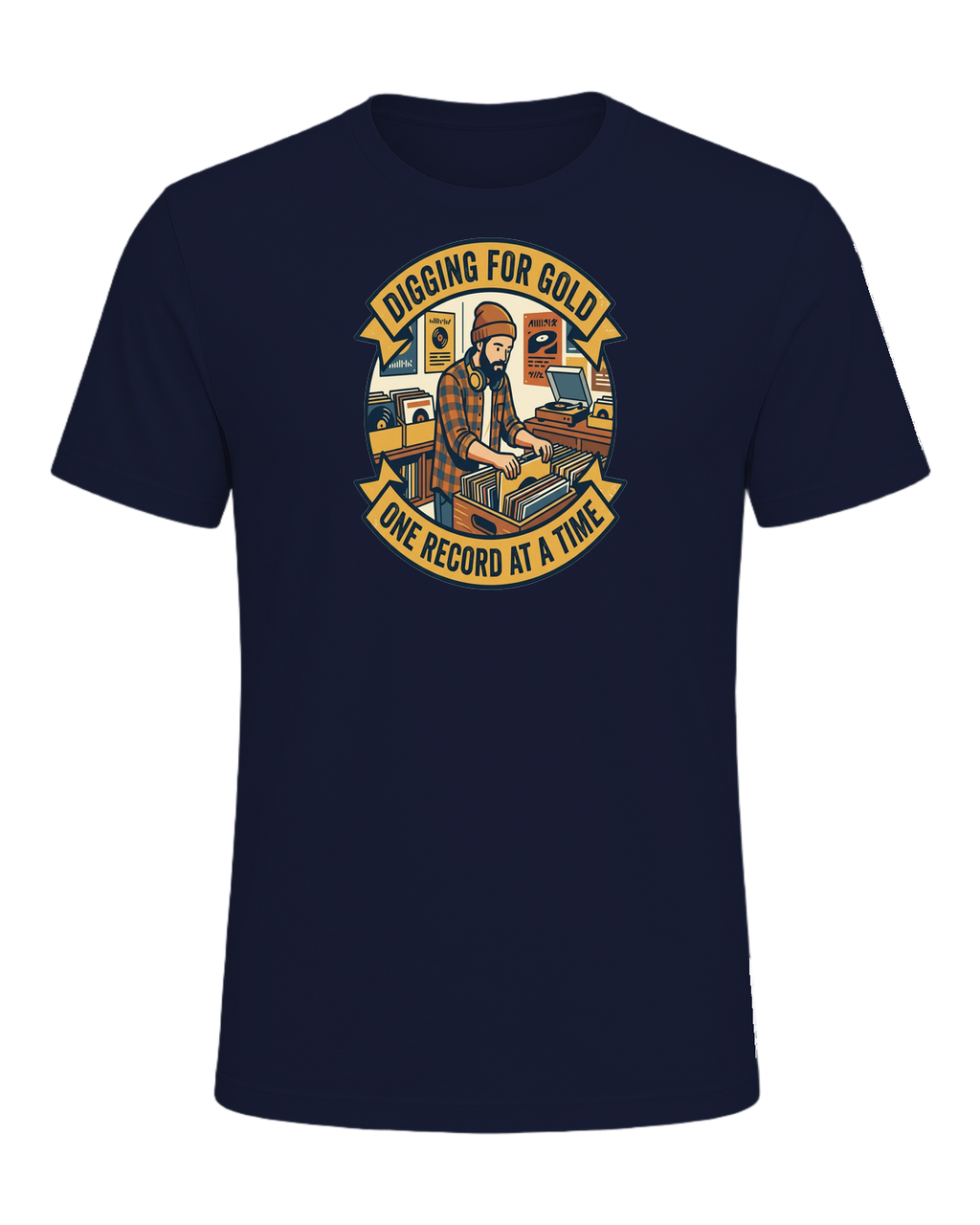 Vinyl Record Digger — Navy