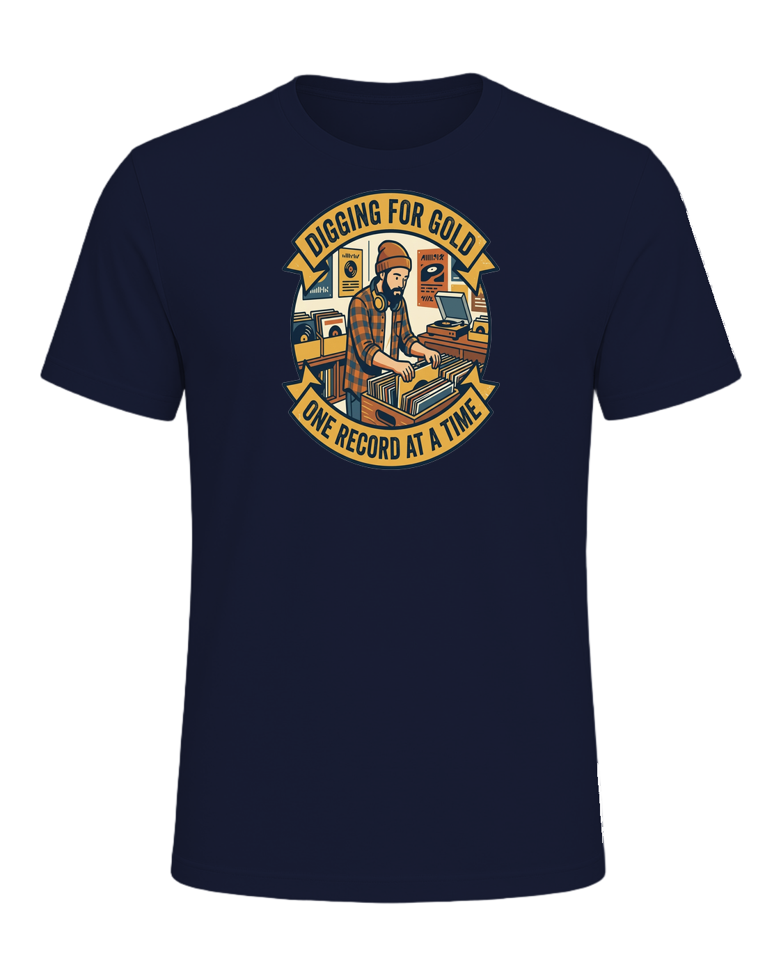 Vinyl Record Digger — Navy