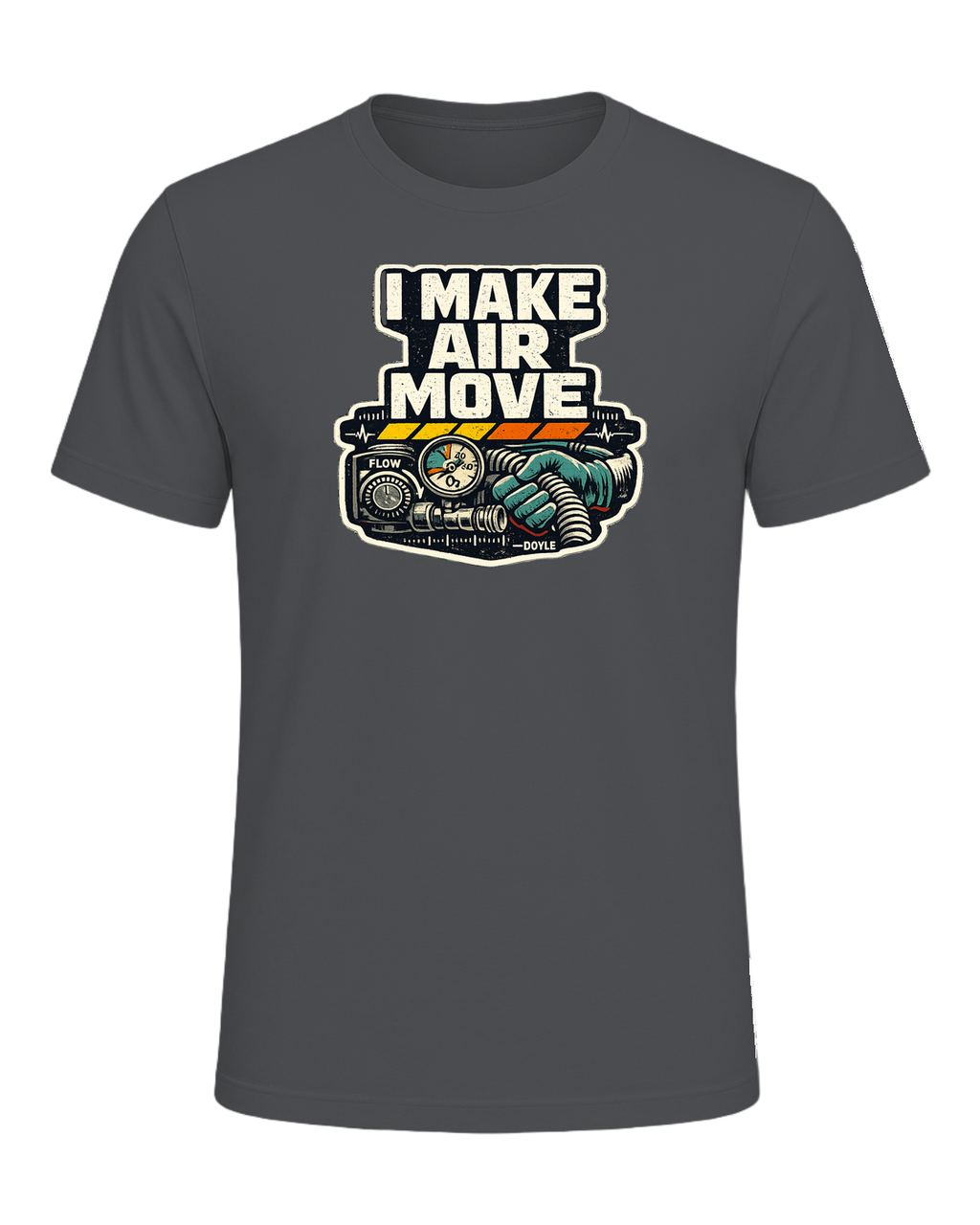 I Make Air Move Tee — Asphalt