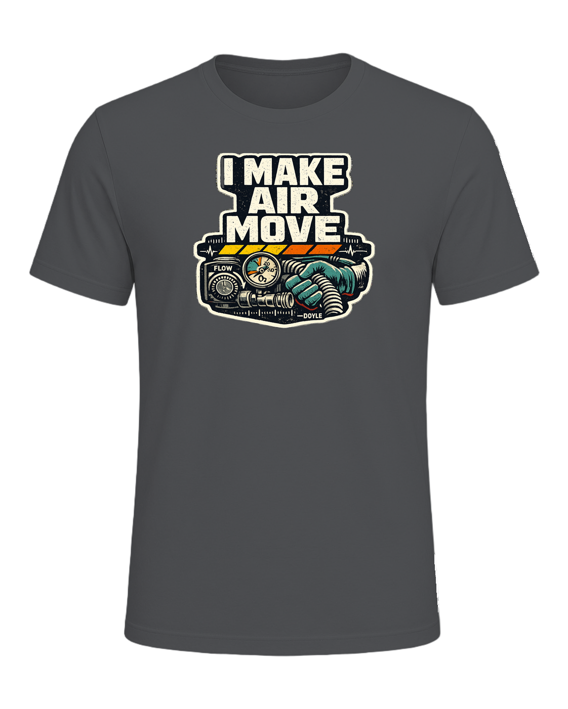 I Make Air Move Tee — Asphalt