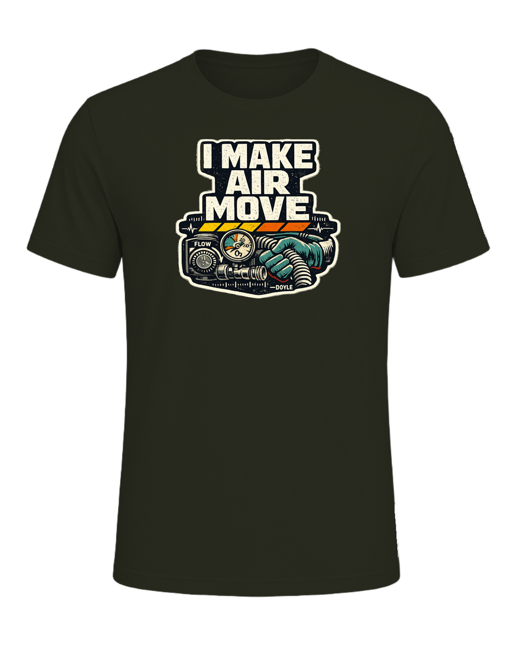 I Make Air Move Tee — Dark Olive