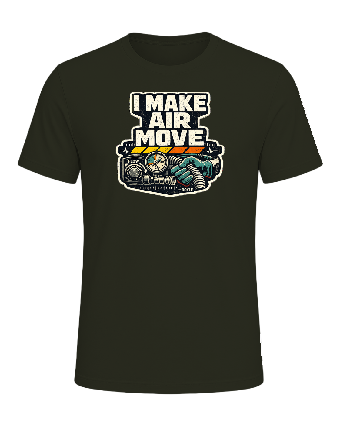 I Make Air Move Tee — Dark Olive