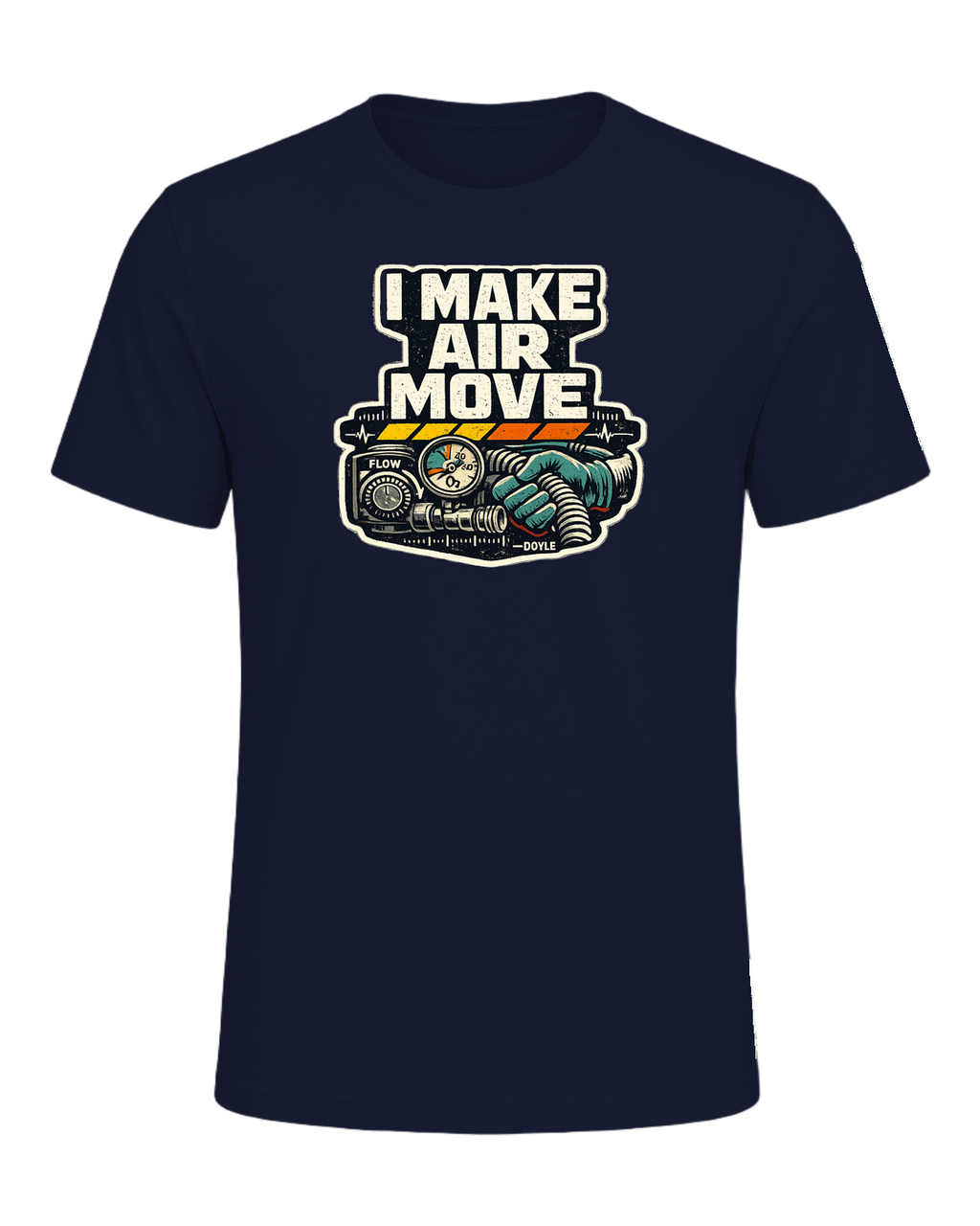 I Make Air Move Tee — Navy