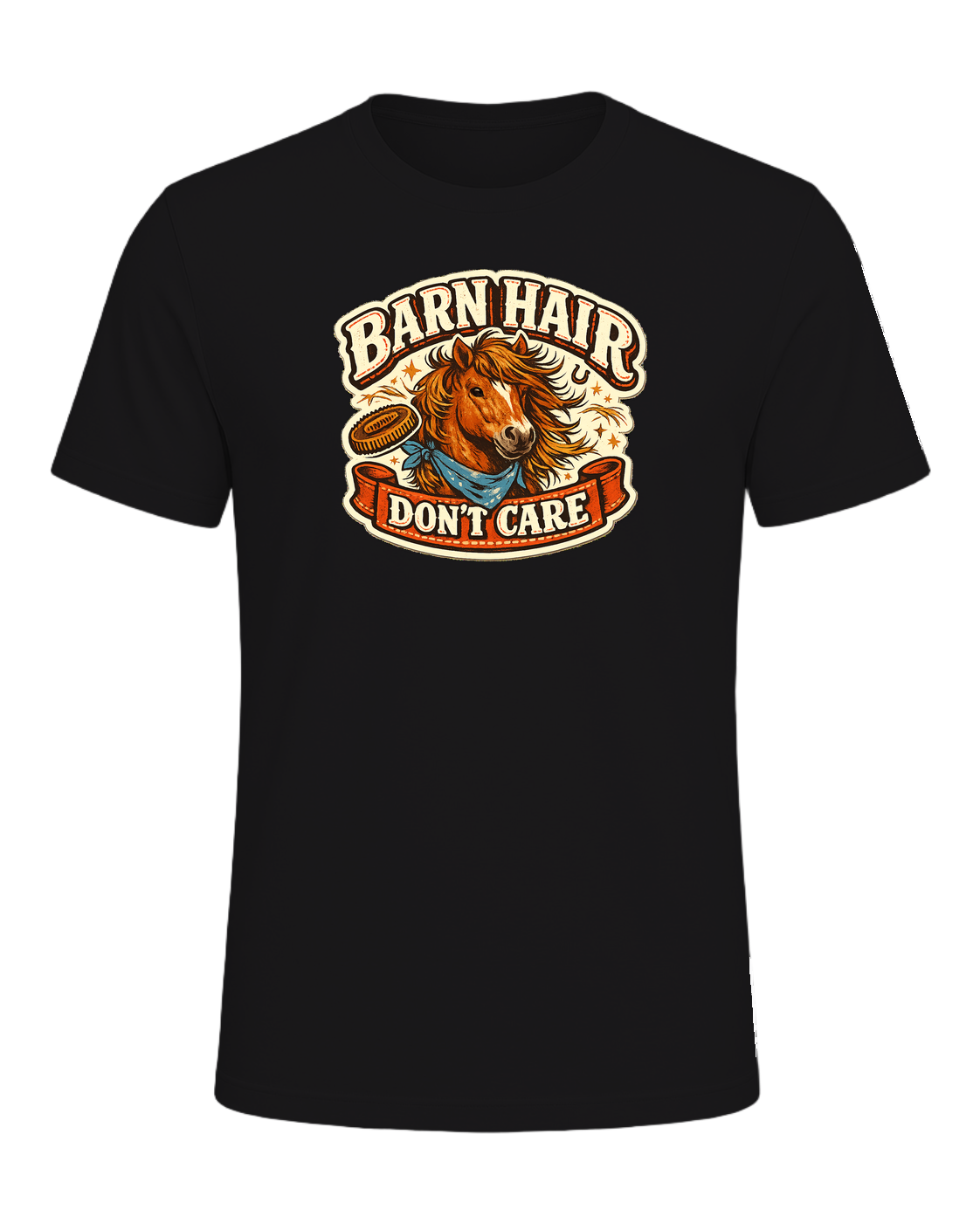 Barn Hair Don't Care Tee — Dark Grey Heather