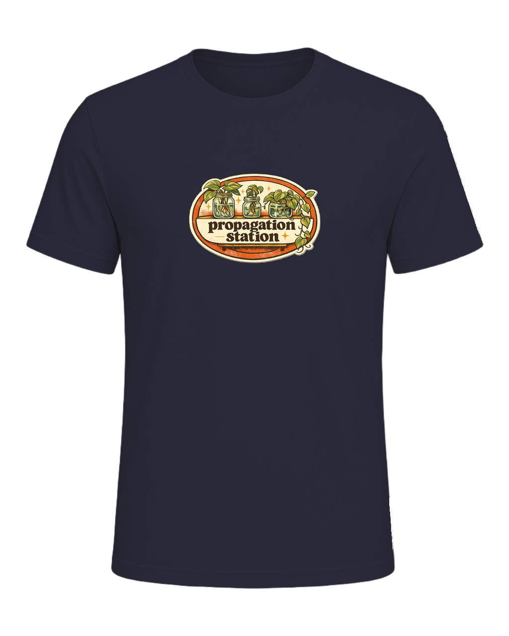 Propagation Station Tee — Heather Navy