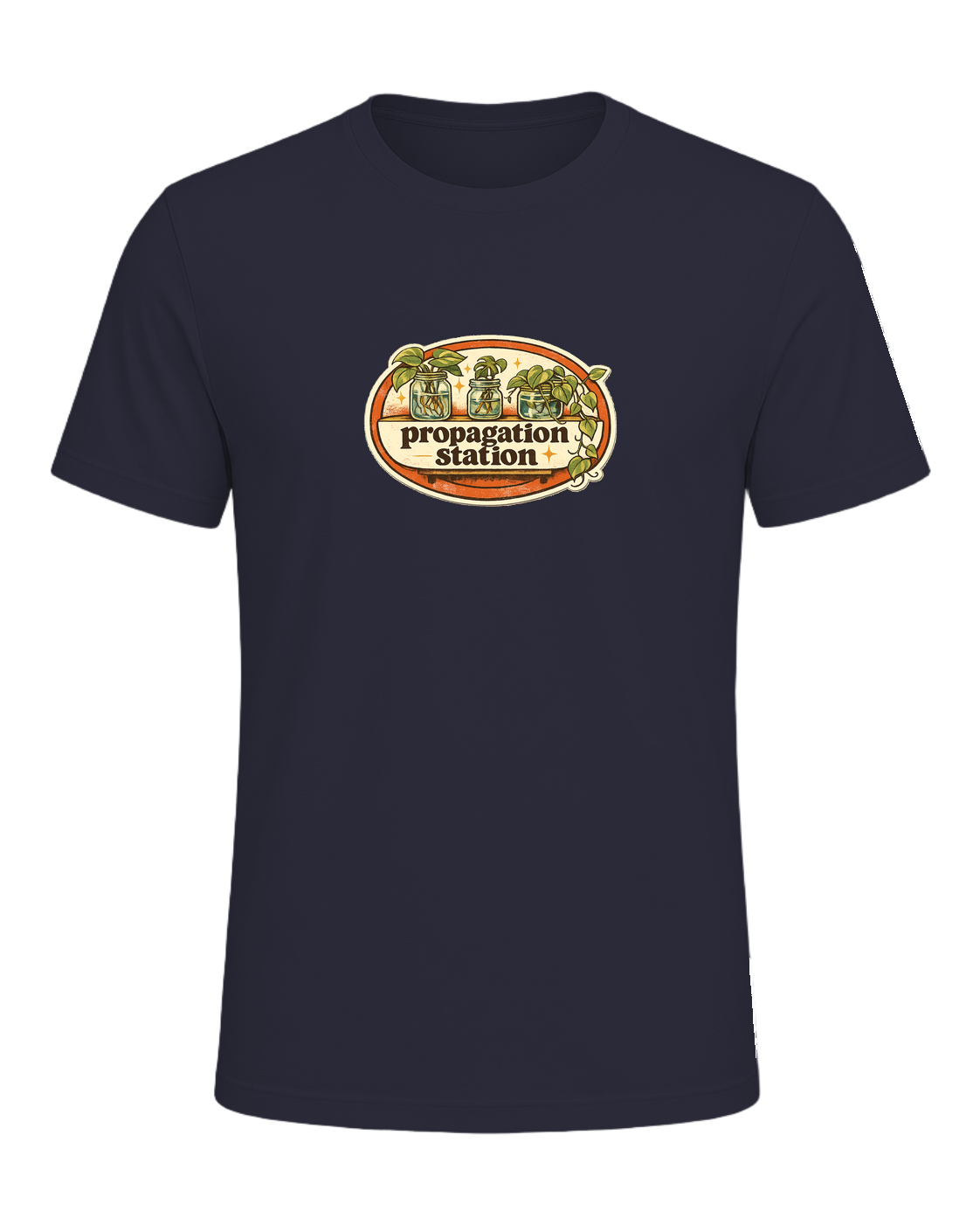Propagation Station Tee — Heather Navy