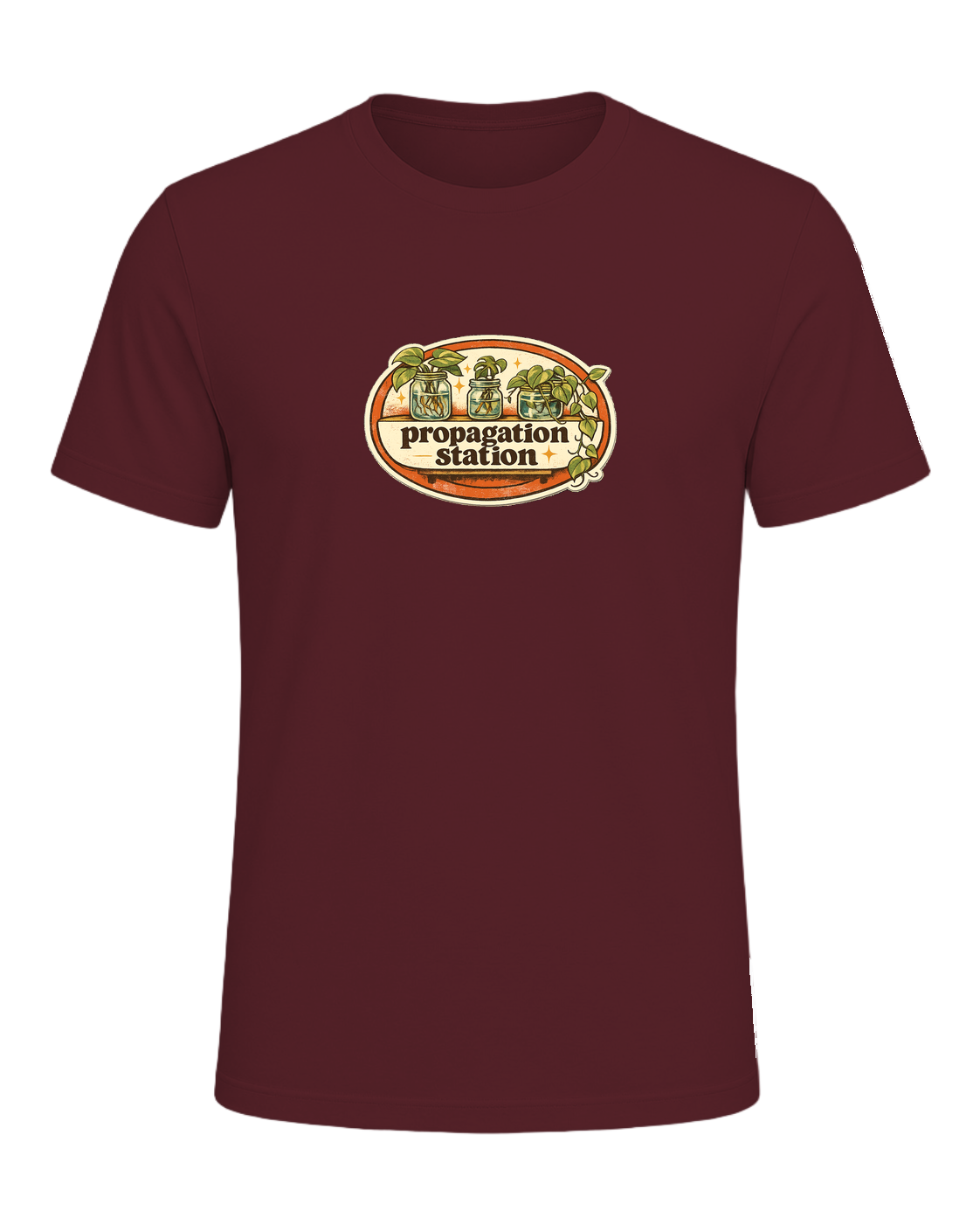 Propagation Station Tee — Maroon