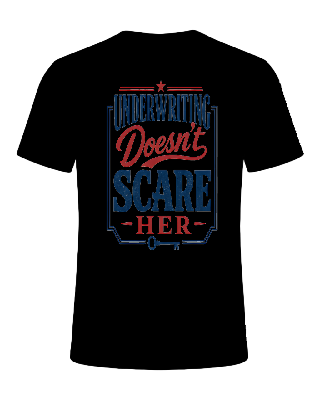 UNDERWRITING DOESN'T SCARE HER — Black