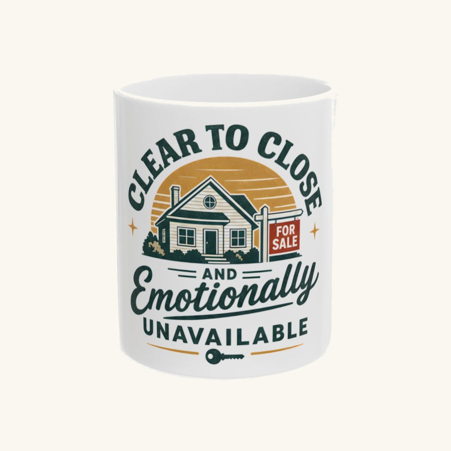 CLEAR TO CLOSE AND EMOTIONALLY UNAVAILABLE - Retro Mug