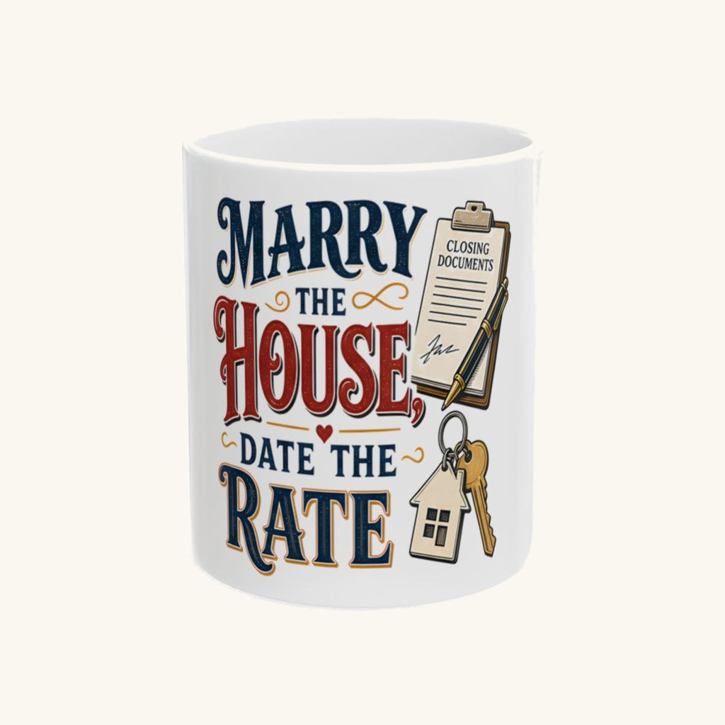 MARRY THE HOUSE, DATE THE RATE Mug