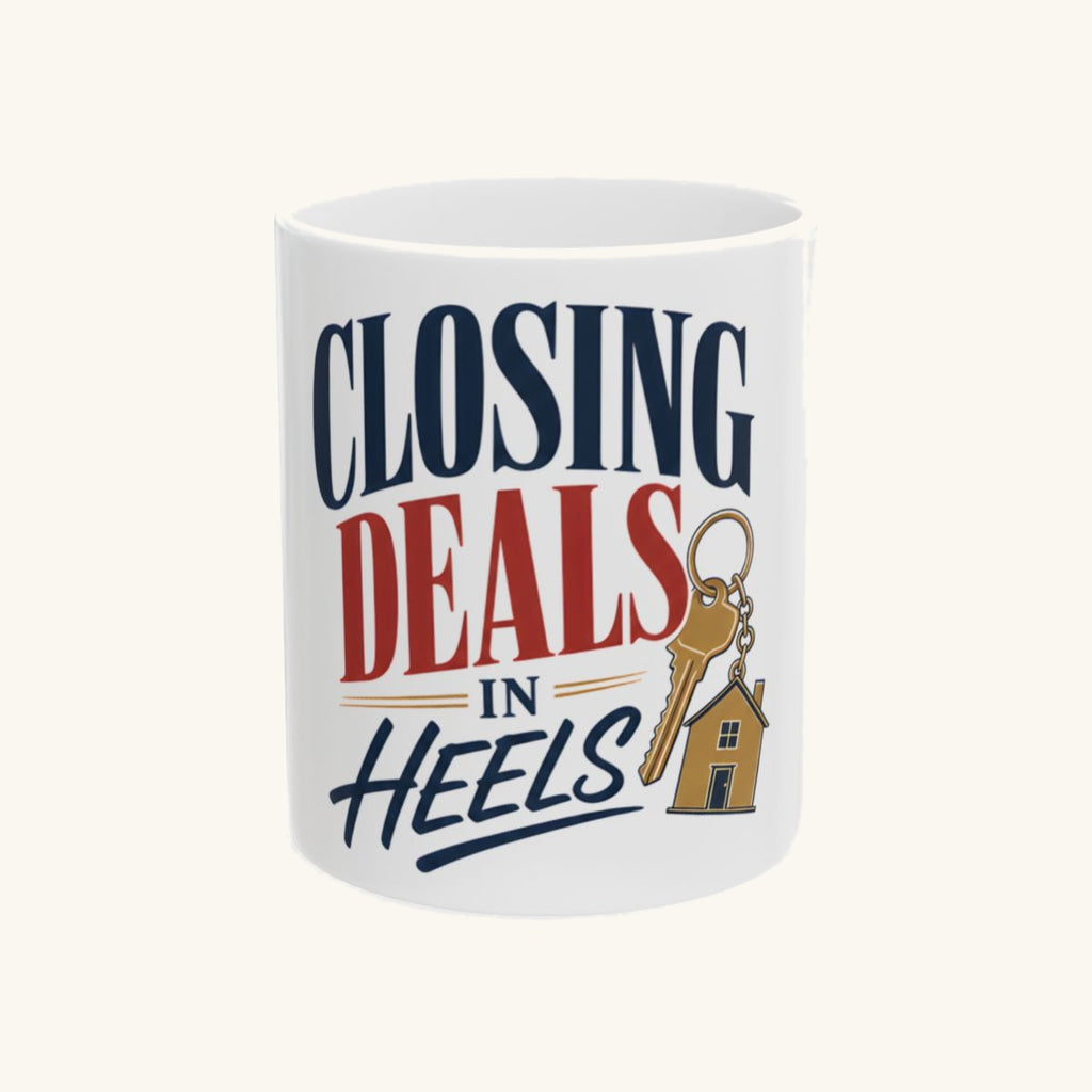 CLOSING DEALS IN HEELS Mug