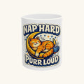 Nap Hard, Purr Loud Tee Mug