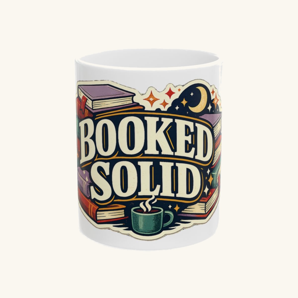 Booked Solid Tee Mug