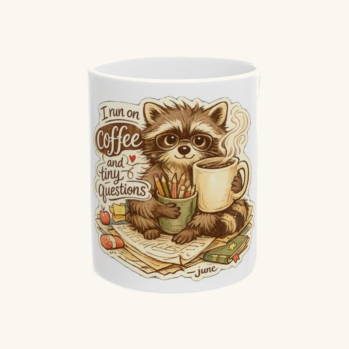 I Run On Coffee And Tiny Questions Mug