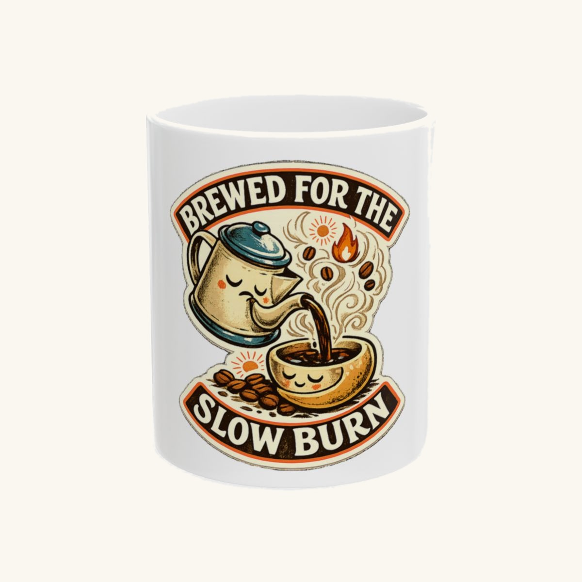 Brewed For The Slow Burn Tee Mug