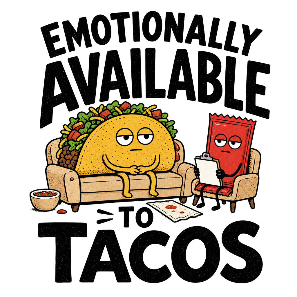 EMOTIONALLY AVAILABLE TO TACOS