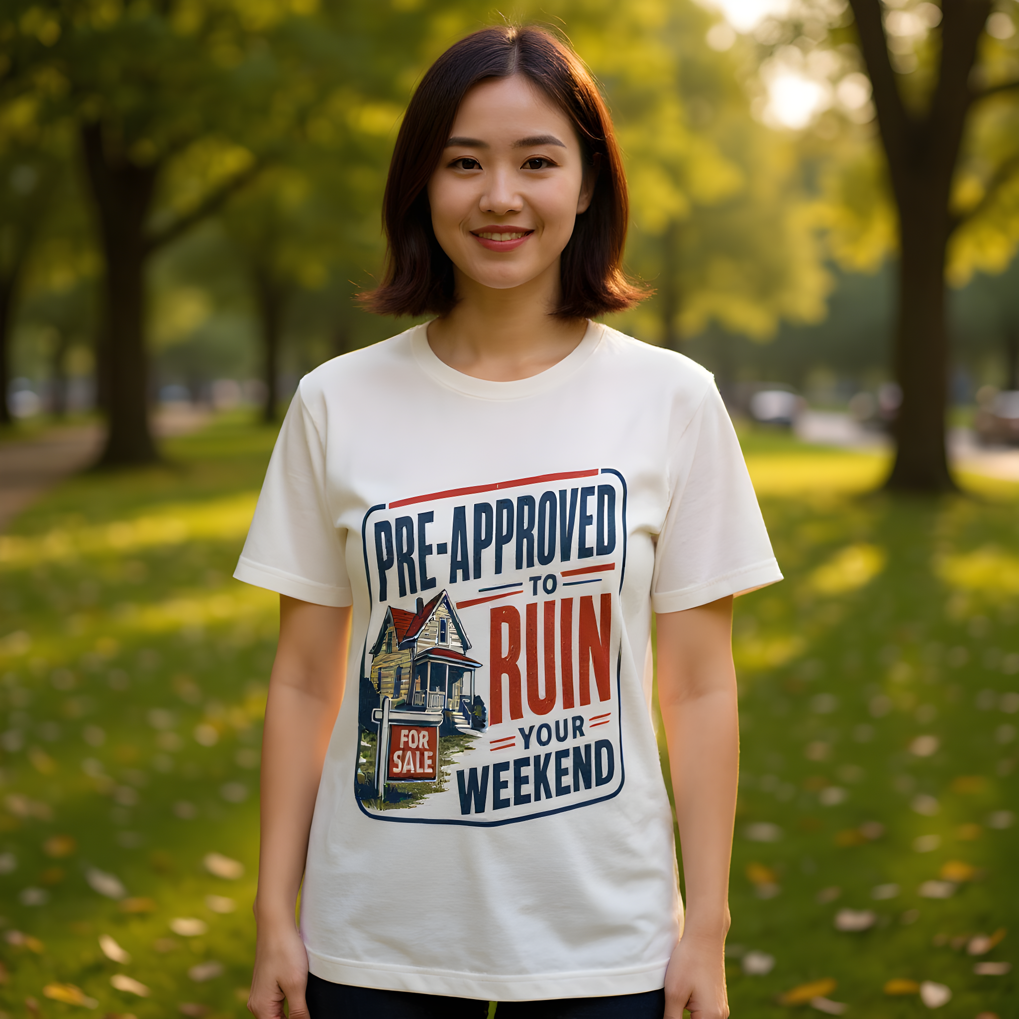 Mortgage Loan Officer T-Shirt — Pre-Approved to Ruin Your Weekend — mortgage t-shirt design