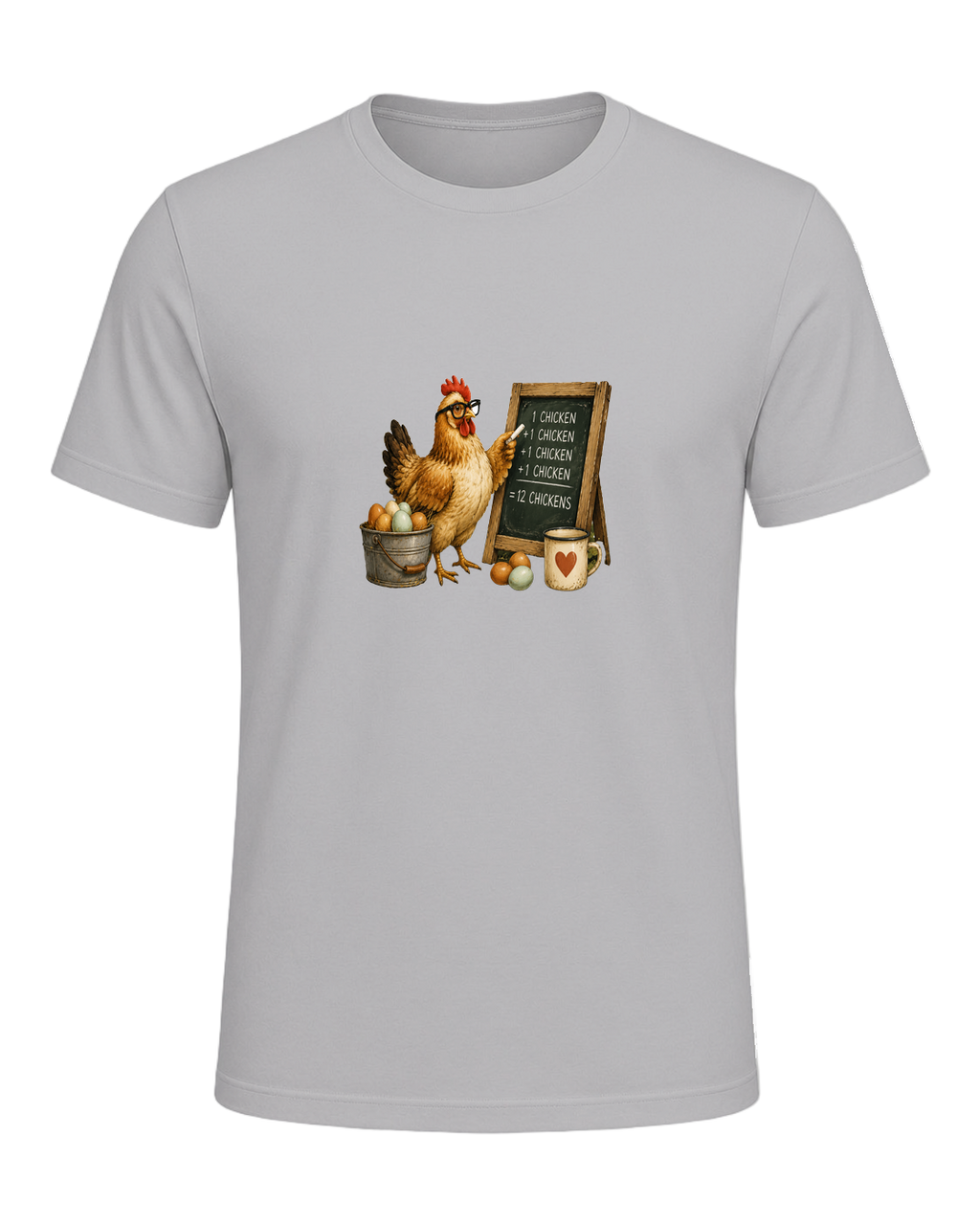 CHICKEN MATH IS REAL — Athletic Heather