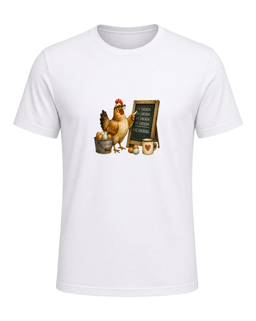 CHICKEN MATH IS REAL — White