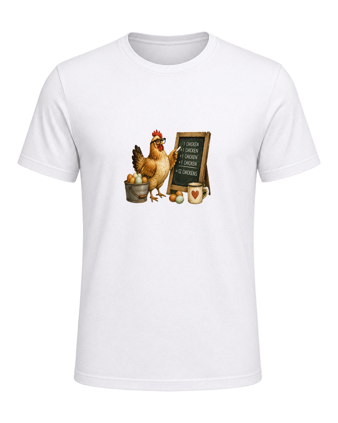 CHICKEN MATH IS REAL — White