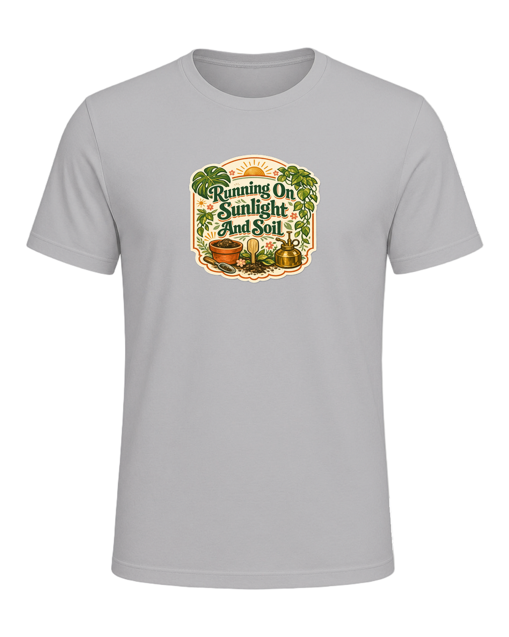 Running On Sunlight And Soil Tee — Athletic Heather