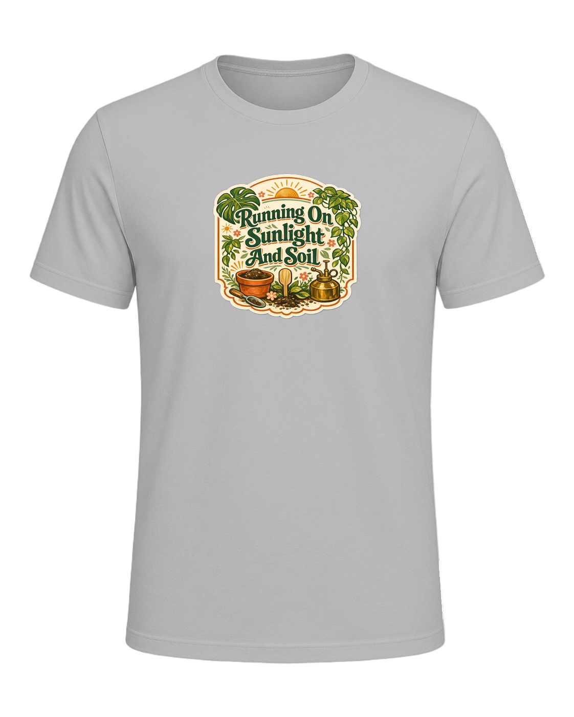 Running On Sunlight And Soil Tee — Athletic Heather