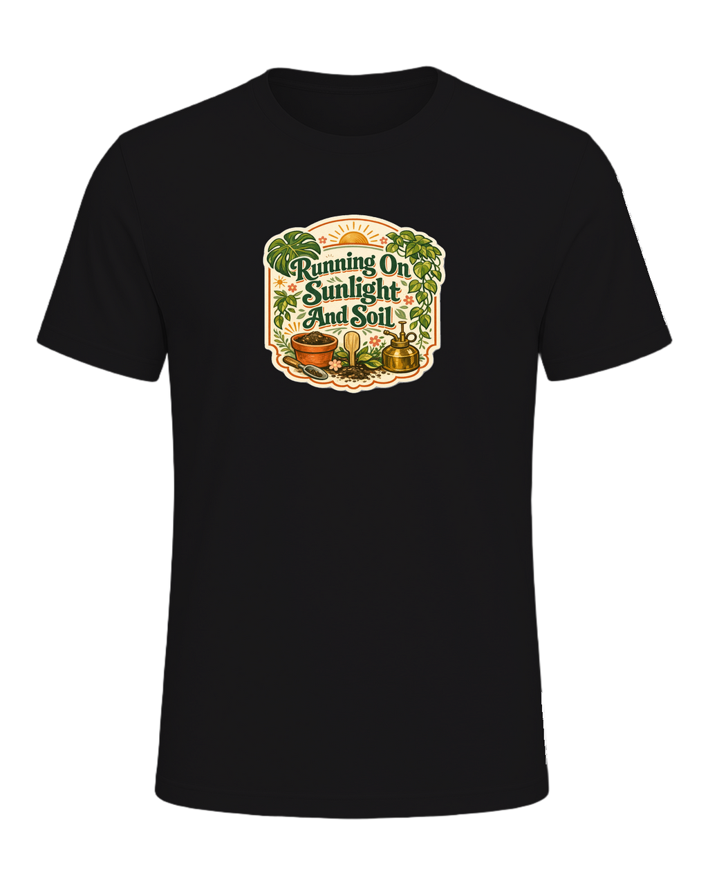 Running On Sunlight And Soil Tee — Dark Grey Heather