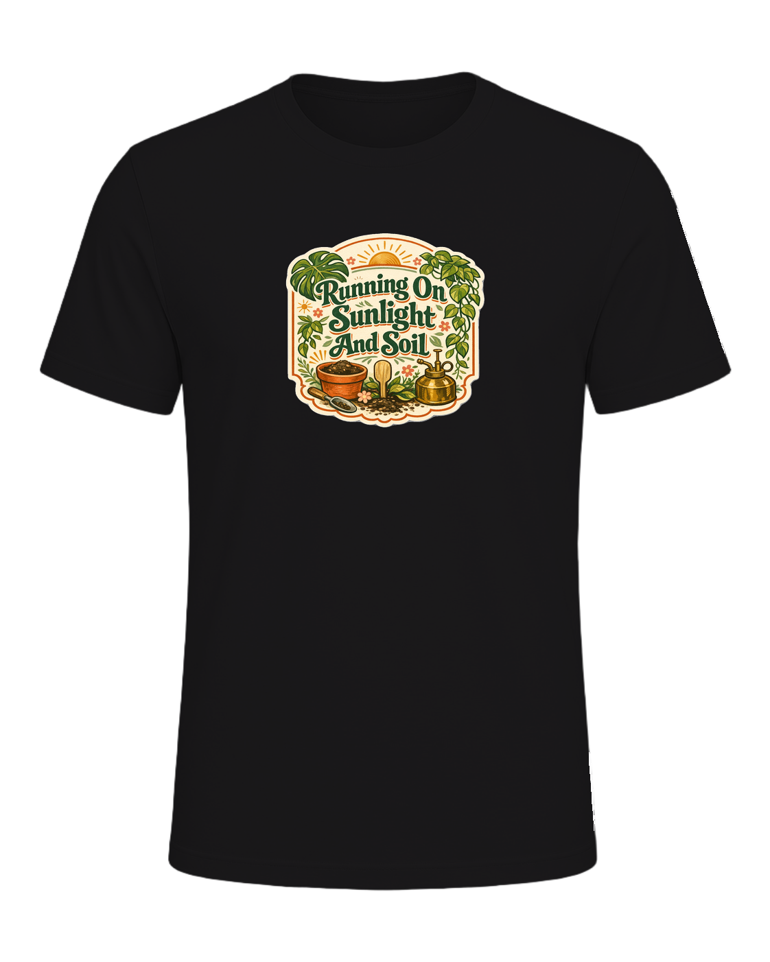 Running On Sunlight And Soil Tee — Dark Grey Heather