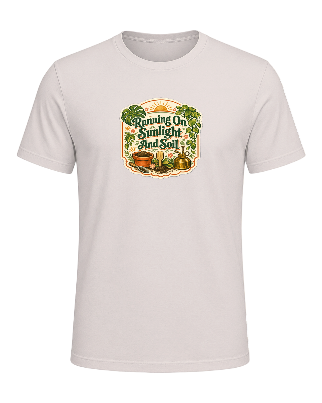 Running On Sunlight And Soil Tee — Heather Dust