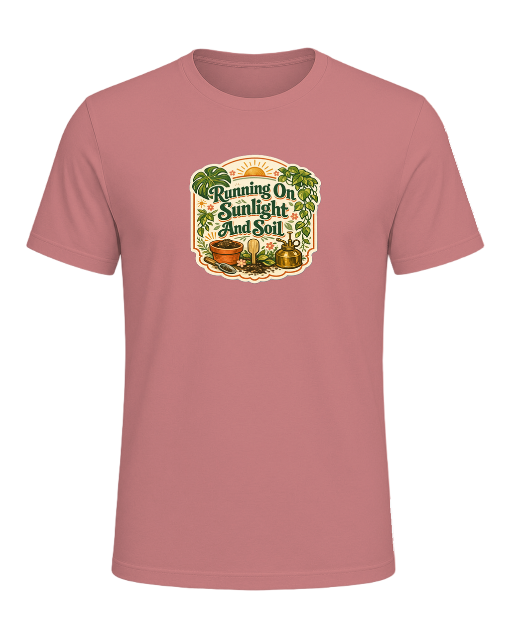 Running On Sunlight And Soil Tee — Heather Mauve
