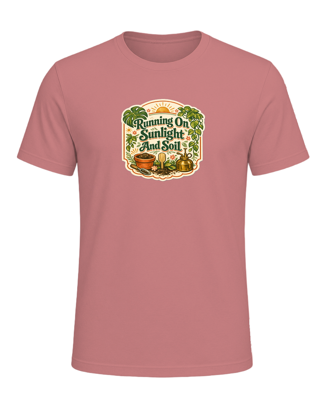 Running On Sunlight And Soil Tee — Heather Mauve