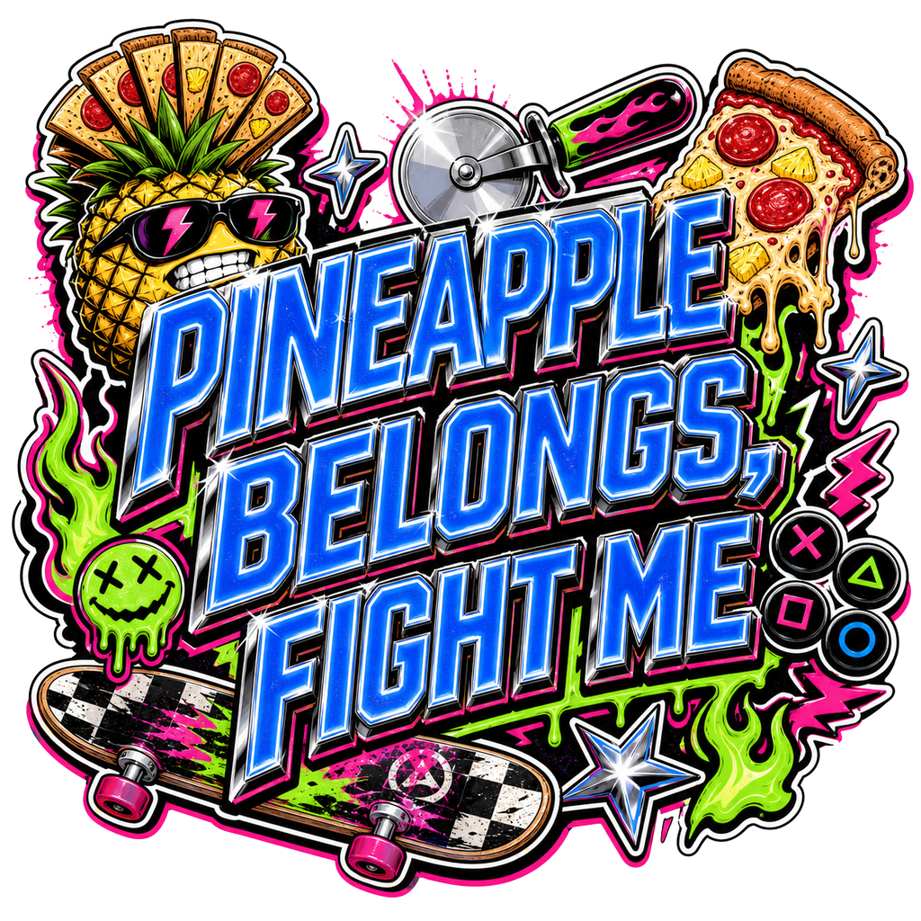 PINEAPPLE BELONGS, FIGHT ME
