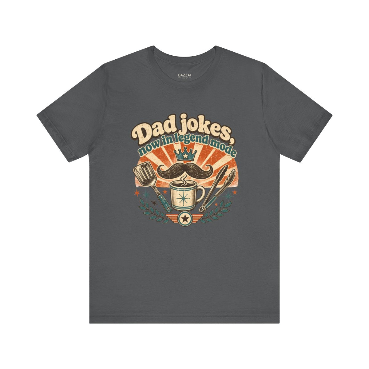 Funny Dad T-Shirt — Dad Jokes, Now in Legend Mode — papa grandpa t-shirt design